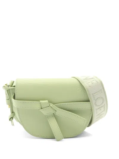 Pre-owned Loewe Gate Dual Mini Shoulder Bag In Green