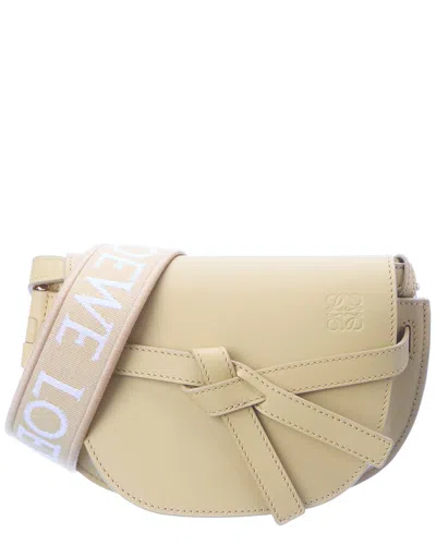 Loewe Gate Mini Dual Leather Shoulder Bag In Brown