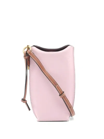 Pre-owned Loewe Gate Pocket Shoulder Bag In Pink