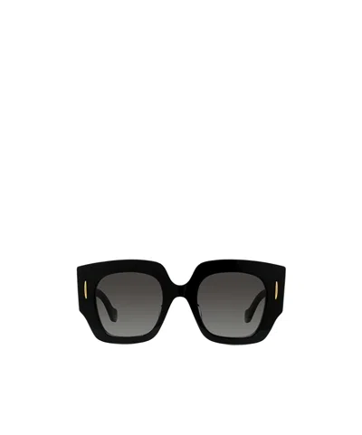 Loewe Geometric Frame Sunglasses In Black