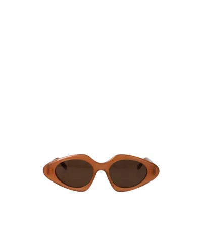 Loewe Geometric Frame Sunglasses In Brown