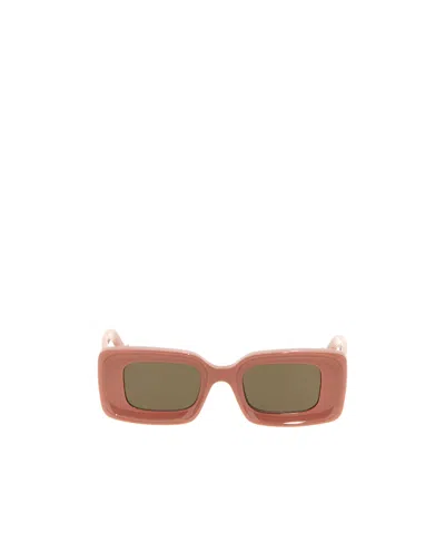 Loewe Geometric Frame Sunglasses In Brown