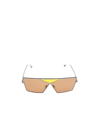 Loewe Geometric Frame Sunglasses In Nude