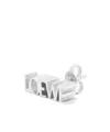 Loewe Geometric Logo Earrings In White