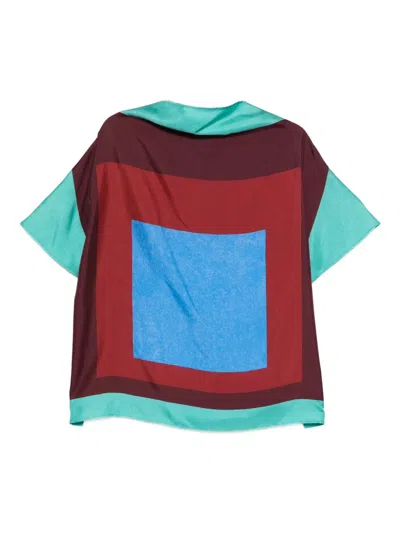 Loewe Women Printed Silk Top In Multi