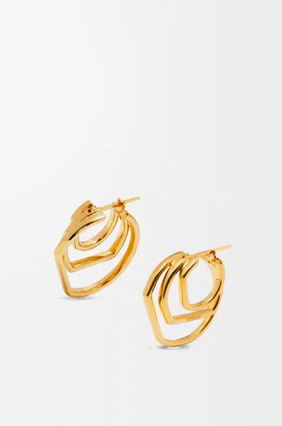 Loewe Gestapelte Creolen Aus Sterlingsilber Für Frau In Gold