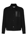 Loewe Mens Indigo Blue Workwear Relaxed-fit Denim Jacket