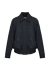 Loewe Gingham-check Jacket In Purple