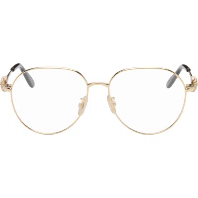 Loewe Gold Anagram Aviator Glasses