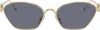 Loewe Gold Anagram Hexagonal Cat-eye Sunglasses