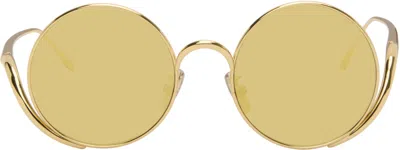 Loewe Gold Island Sunglasses In Orange
