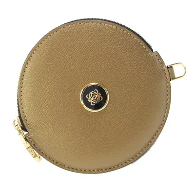 Pre-owned Loewe Gold Leather Coin Purse/coin Case ()