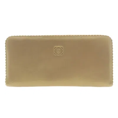 Pre-owned Loewe Gold Leather Long Wallet (bi-fold) ()