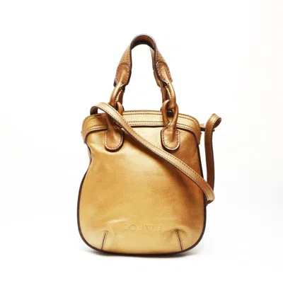 Pre-owned Loewe Gold Leather Tote Bag ()