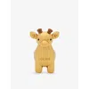 Loewe Gold  X Paula's Ibiza Giraffe Dice Enamelled Brass Charm In Gold