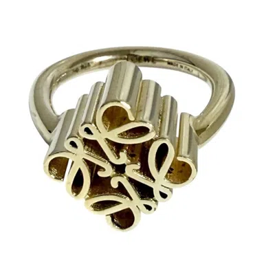Pre-owned Loewe Gold Plating Silver 925 Band Ring ()