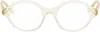Loewe Gold Slim Square Glasses In Gold