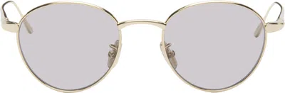 Loewe Gold Slim Sunglasses In Neutral