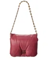 Loewe Goya Puffer Leather Shoulder Bag In Red