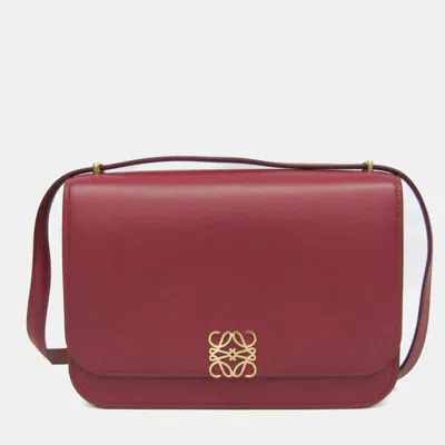 Pre-owned Loewe Goya Red Leather Shoulder Bag