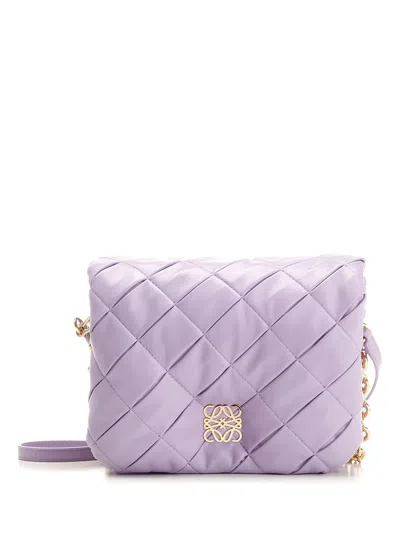 Loewe Goya Shoulder Bags Violet