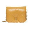 Loewe Goya Puffer Quilted Shoulder Bag In Gold
