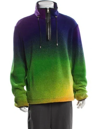 Pre-owned Loewe Gradient Colorblock Pattern Jacket In Blue