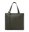 Loewe Grained Calfskin Loop Tote Bag In Green