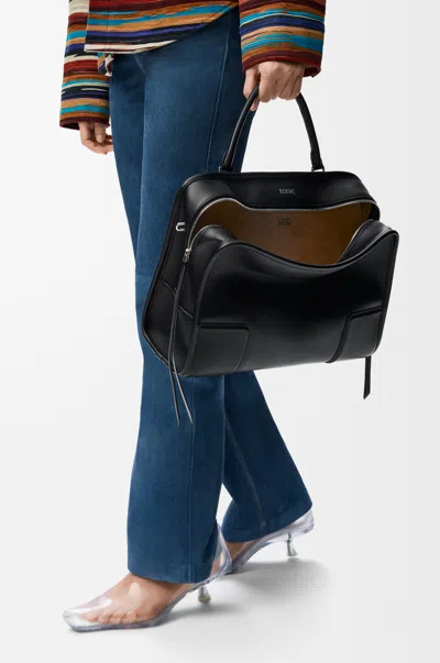 Loewe Large Amazona 180 Bag In Soft Leather Skin For Woman In Black