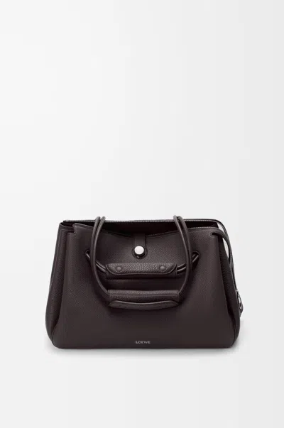Loewe Large Madrid Bag In Supple Grained Calfskin In Black