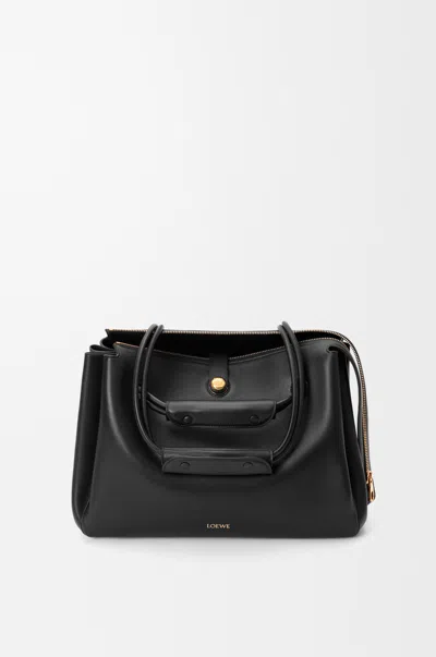 Loewe Grand Sac Madrid En Cuir Souple Pour Femme In Black