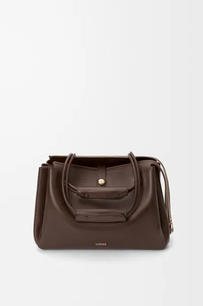 Loewe Large Madrid Bag In Supple Leather Skin For Woman In Brown