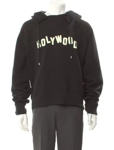 Pre-owned Loewe Graphic Print Crew Neck Hoodie In Gray