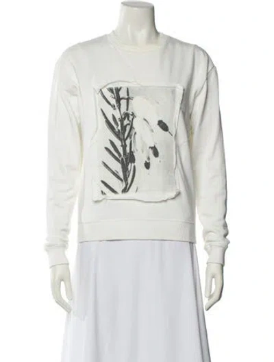 Pre-owned Loewe Graphic Print Crew Neck Sweatshirt In Neutral