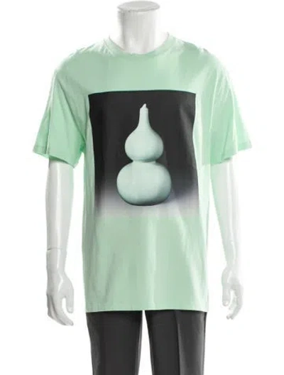 Pre-owned Loewe Graphic Print Crew Neck T-shirt In Green