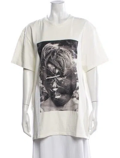 Pre-owned Loewe Graphic Print Crew Neck T-shirt In Multi