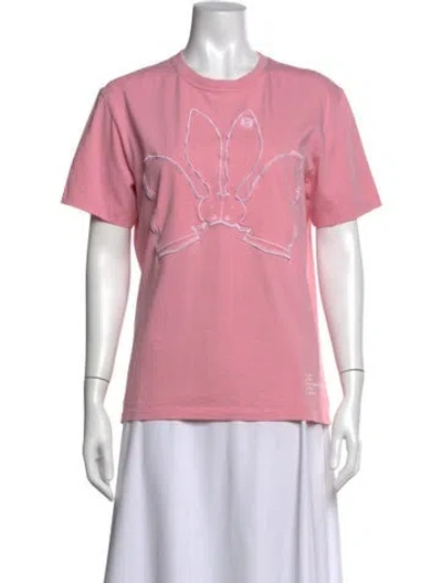 Pre-owned Loewe Graphic Print Crew Neck T-shirt In Pink