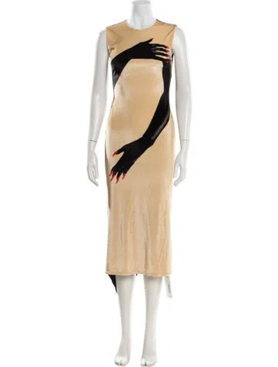 Pre-owned Loewe Graphic Print Midi Length Dress