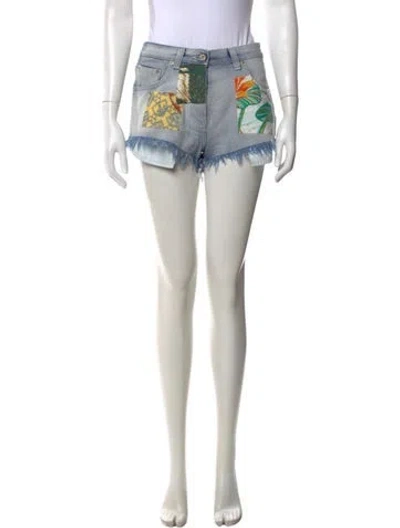 Pre-owned Loewe Graphic Print Mini Shorts In Multicolor