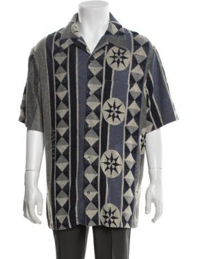 Pre-owned Loewe Graphic Print Short Sleeve Shirt In Blue