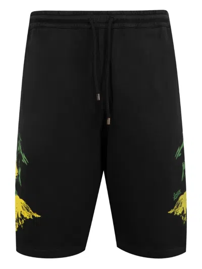 Loewe Graphic-print Shorts In Black