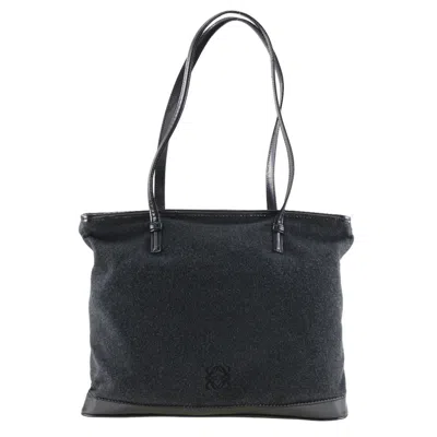 Pre-owned Loewe Gray Felt Tote Bag ()
