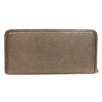 Pre-owned Loewe Gray Leather Long Wallet (bi-fold) ()