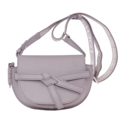 Pre-owned Loewe Gray Leather Shoulder Bag ()