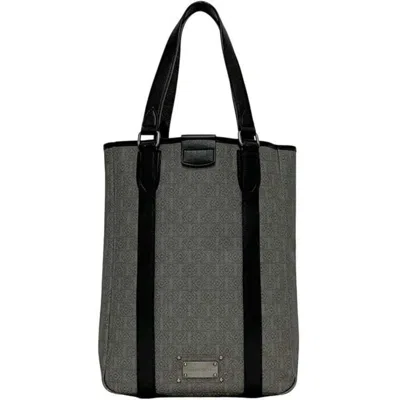 Pre-owned Loewe Gray Pvc Leather Tote Bag ()