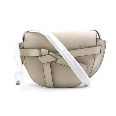 Pre-owned Loewe Grayish Leather Shoulder Bag ()