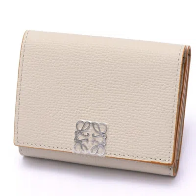 Pre-owned Loewe Grayish Leather Wallet (tri-fold) ()