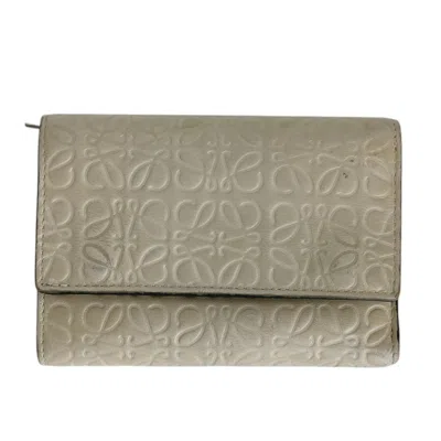 Pre-owned Loewe Grayish Wallet (tri-fold) ()