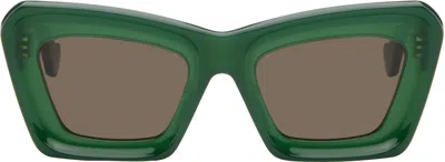 Loewe Anagram Brown Butterfly Ladies Sunglasses Lw40145i 96e 52 In Green
