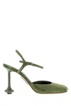 Loewe Toy Ankle Strap Leather Pump In Green
